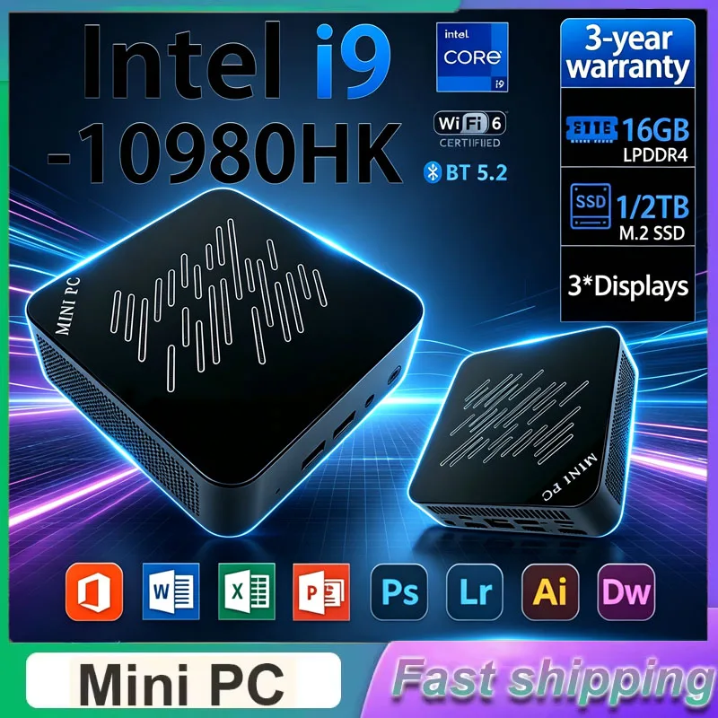 Pc Gaming Intel - 2026ミニゲーミングPC Intel i9-10980HK i3-6100U 16GB/32GB RAM