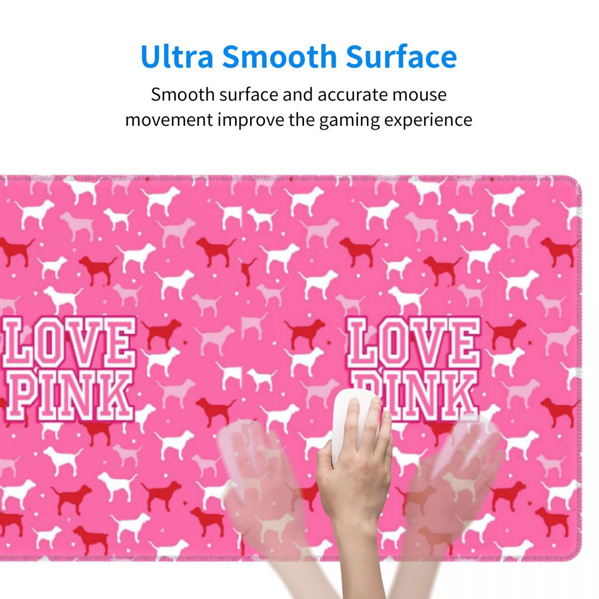 ラブピンク大型マウスパッド コンピューターキーボードマウスマ - Pc Gaming Pink のレビューと価格